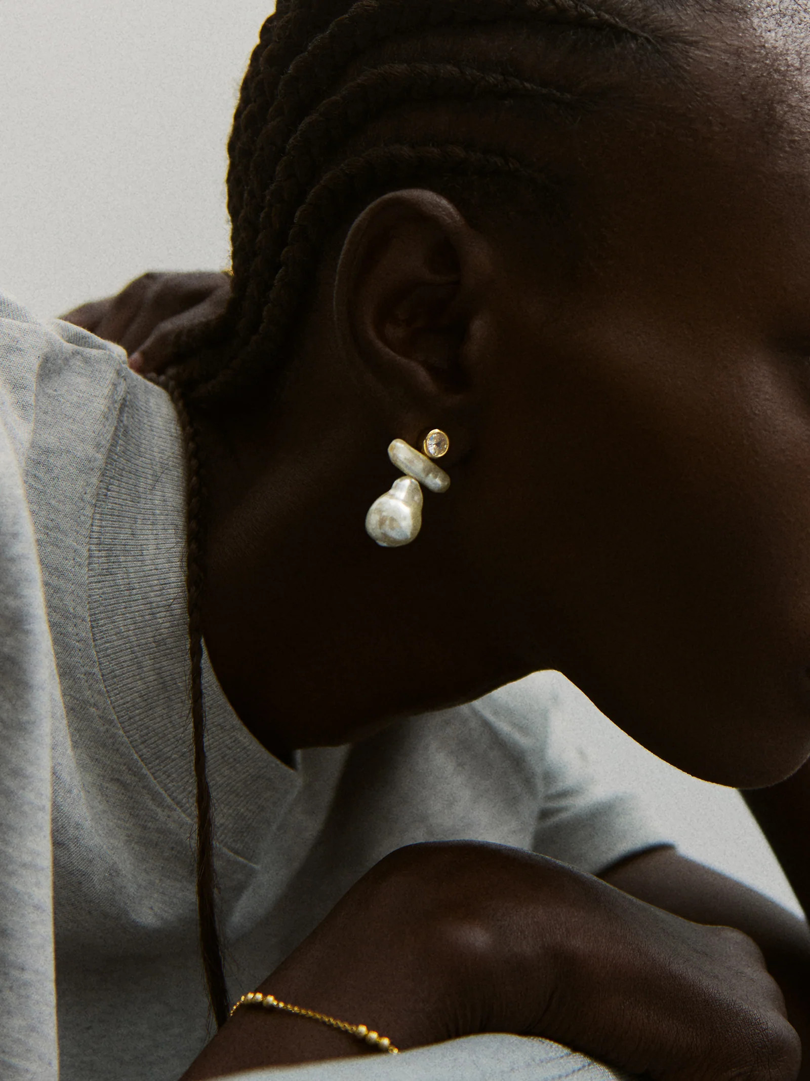 Josephine Pearl Earrings - Gold/Pearl | BaubleBar