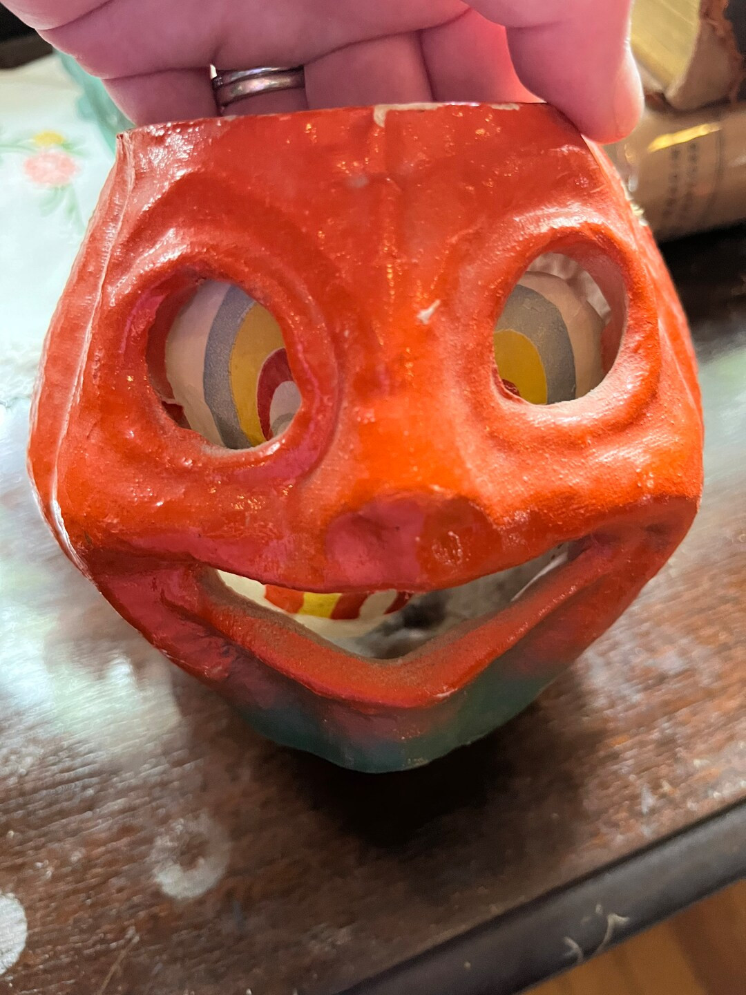 1940s Papier-mâché Pumpkins Jack O Lanterns Vintage Paper - Etsy | Etsy (US)