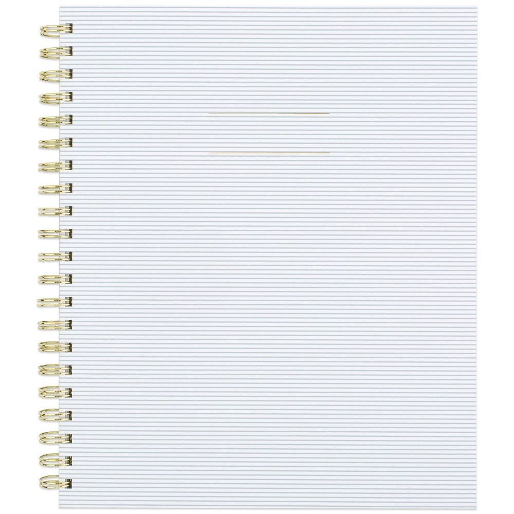 200 sheet College Ruled Spiral 1 Subject Notebook 11""x9.125"" Blue Stripe - Sugar Paper Essentials | Target