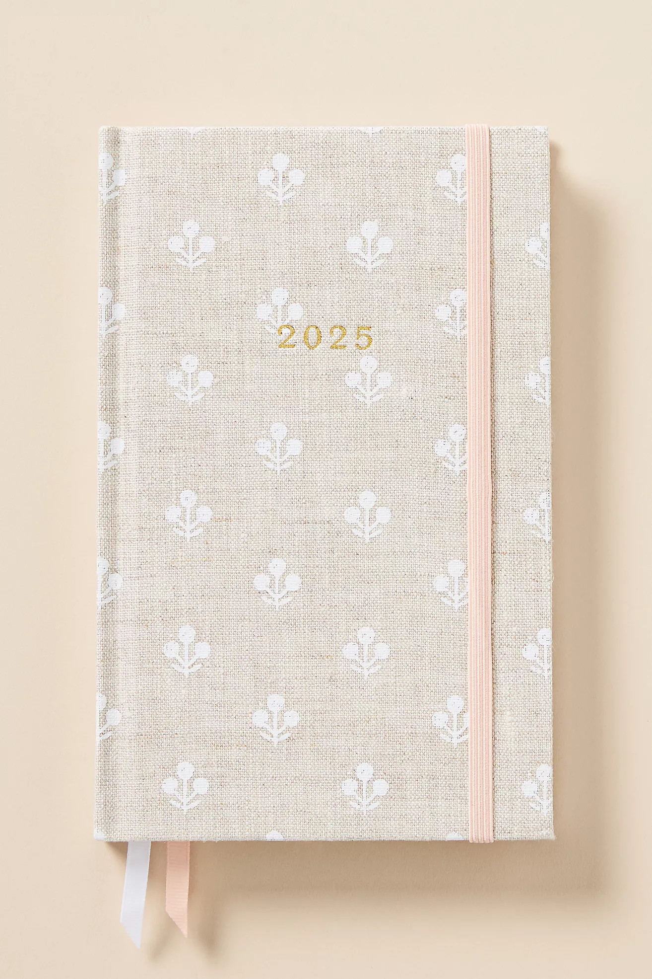 Sugar Paper 2025 Flax Flower Small Bound Hardcover Planner | Anthropologie (US)