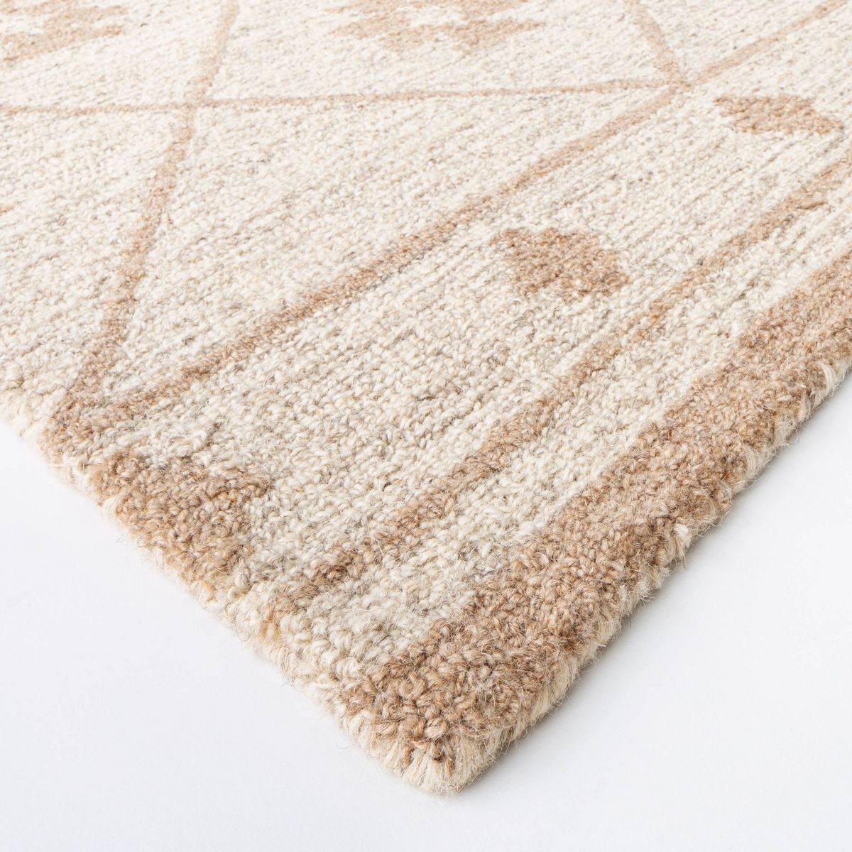 Tremonton Hand Tufted Wool Area Rug Cream - Threshold™ designed with Studio McGee | Target
