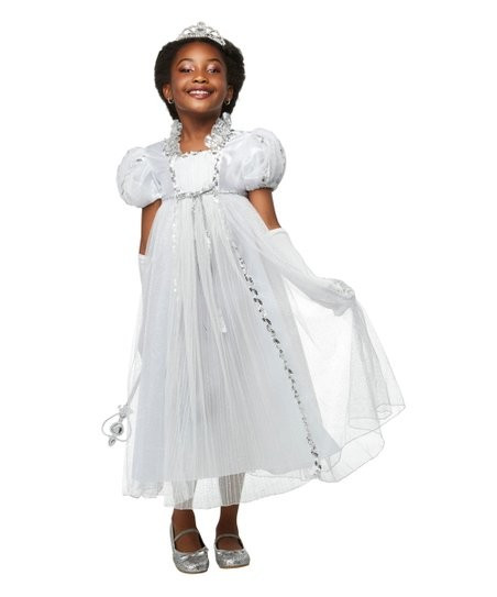 White & Gray Princess Dress-Up Set - Girls | Zulily
