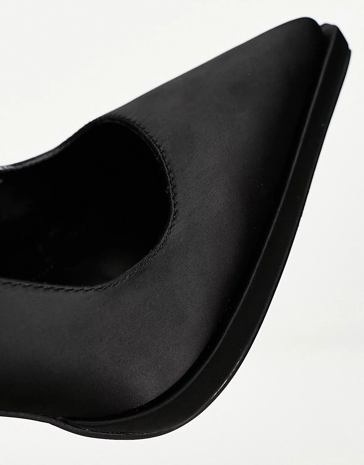 Simmi London Landen platform heeled pumps in black satin | ASOS (Global)