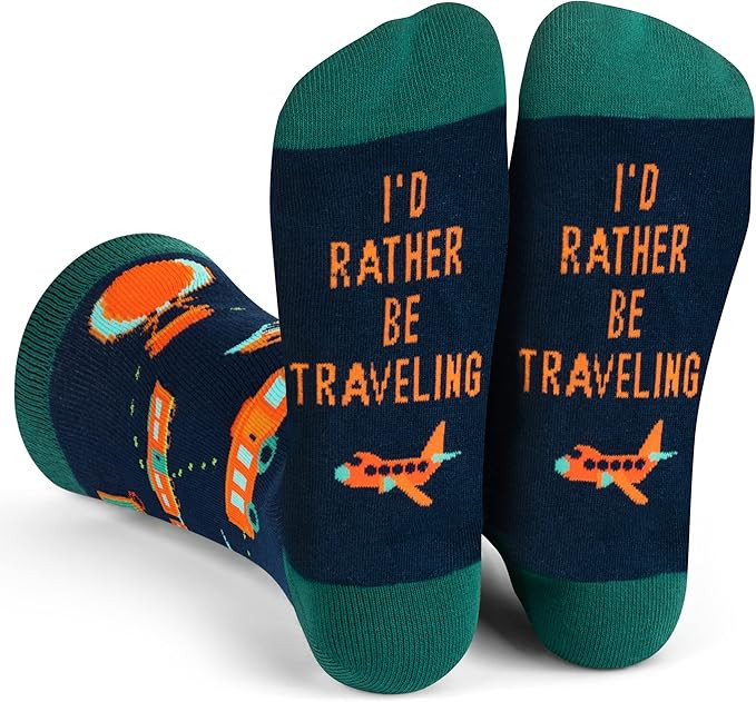 Lavley Travel and State Socks - Fun state-themed gifts for travelers and road trippers - Novelty ... | Amazon (US)