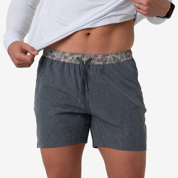 Burlebo Athletic Shorts - Grizzly Grey 5.5" & 7" | Tennessee Jane