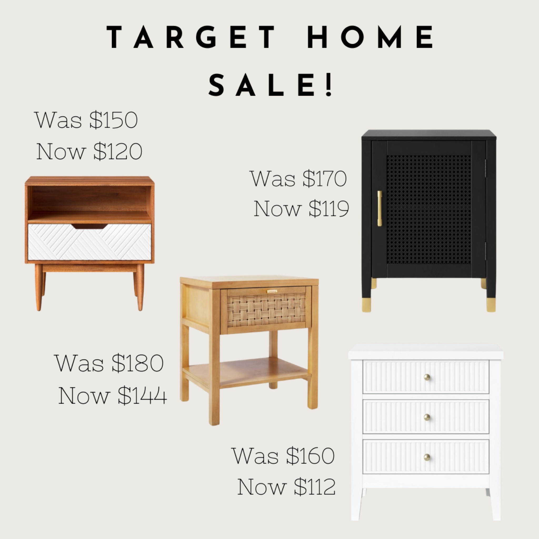 Target home sale! 
#targethome #targetdecor #targetsale #nightstands #bedroomfurniture

#LTKhome #LTKsalealert