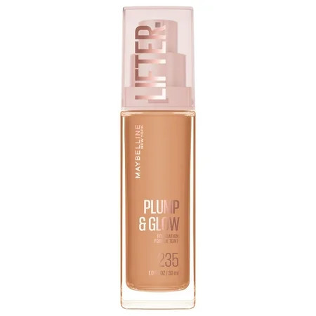 Maybelline Lifter Plump & Glow Foundation, Hyaluronic Acid, 235 Cool, 1 Piece | Walmart (US)
