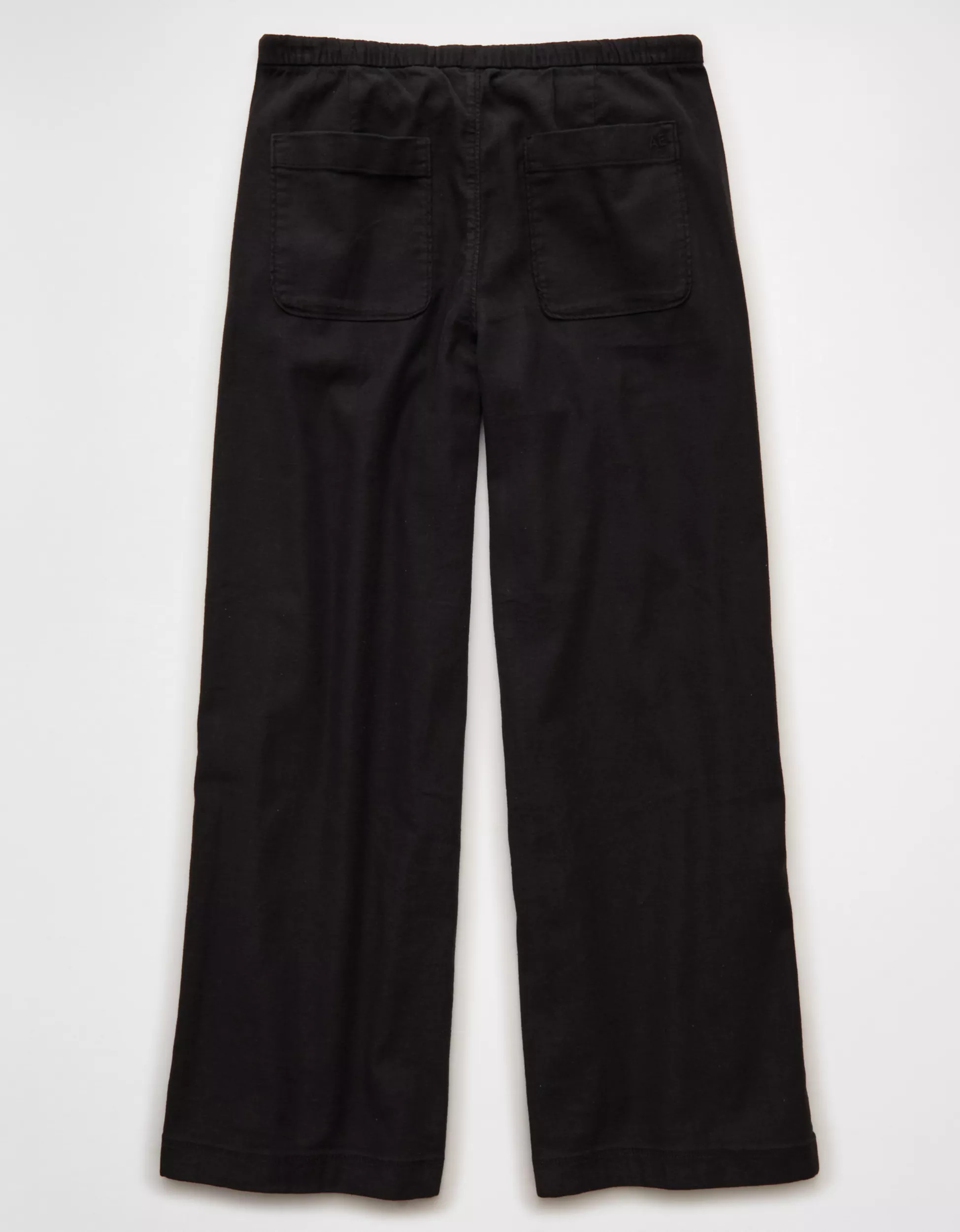 AE Stretch Low-Rise Linen-Blend Pull-On Pant | American Eagle Outfitters (US & CA)