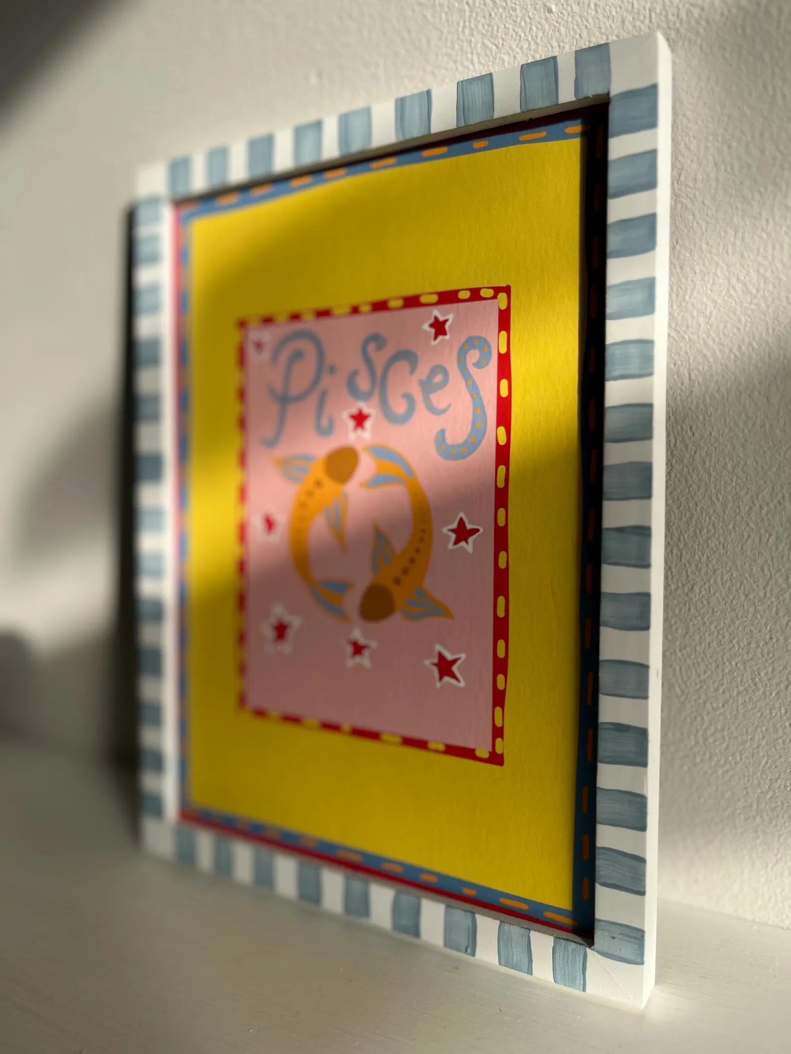 Pisces Zodiac Print: Colorful Star Sign Wall Art - Etsy | Etsy (US)