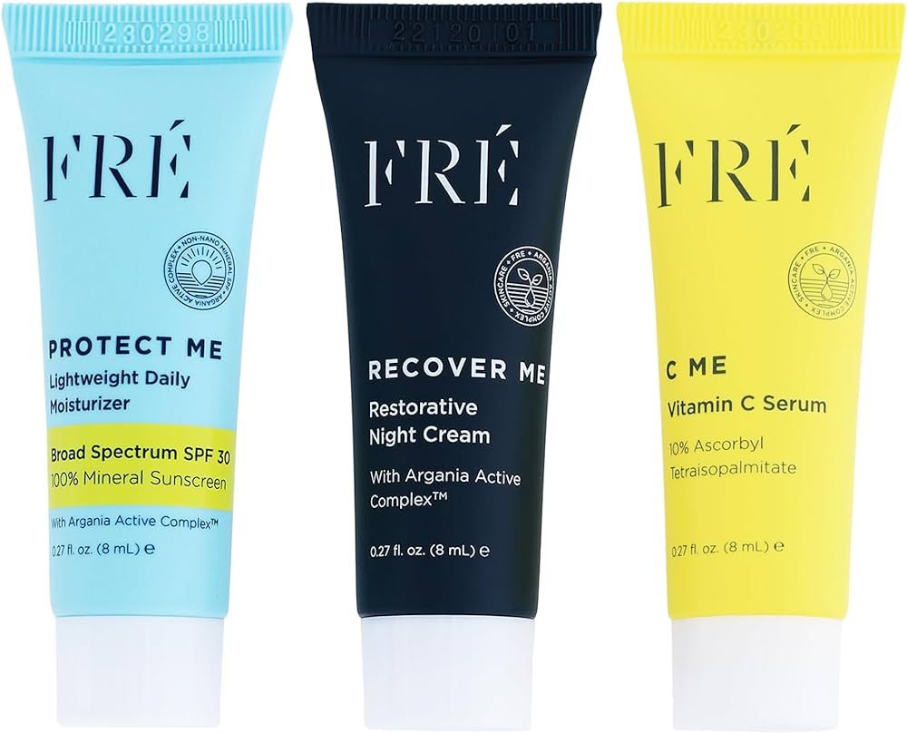 FRE DELUXE Mini Must Haves Skin Care Set with C ME, PROTECT ME & RECOVER ME- Anti Aging Vitamin C... | Amazon (US)