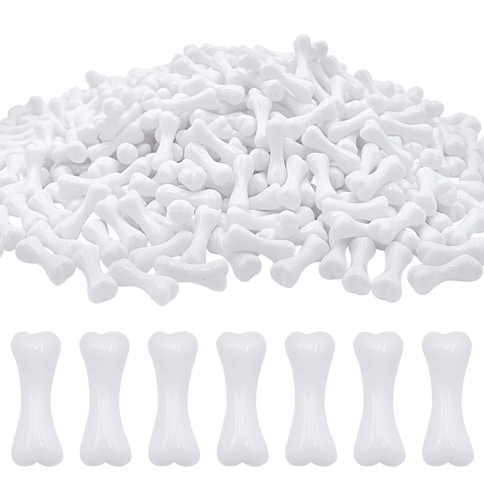 XIPEGPA 400PCS Mini Skeleton Bones Plastic Bones White Fake Bone Small Miniatures Bone for Crafts... | Amazon (US)