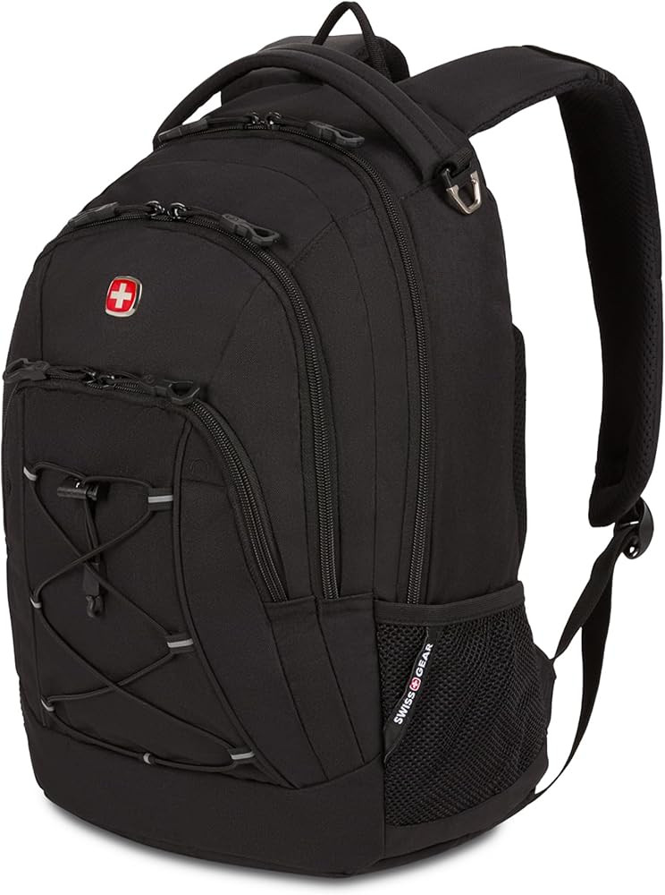 SwissGear 1186 Bungee Backpack, Black, 17-Inch | Amazon (US)