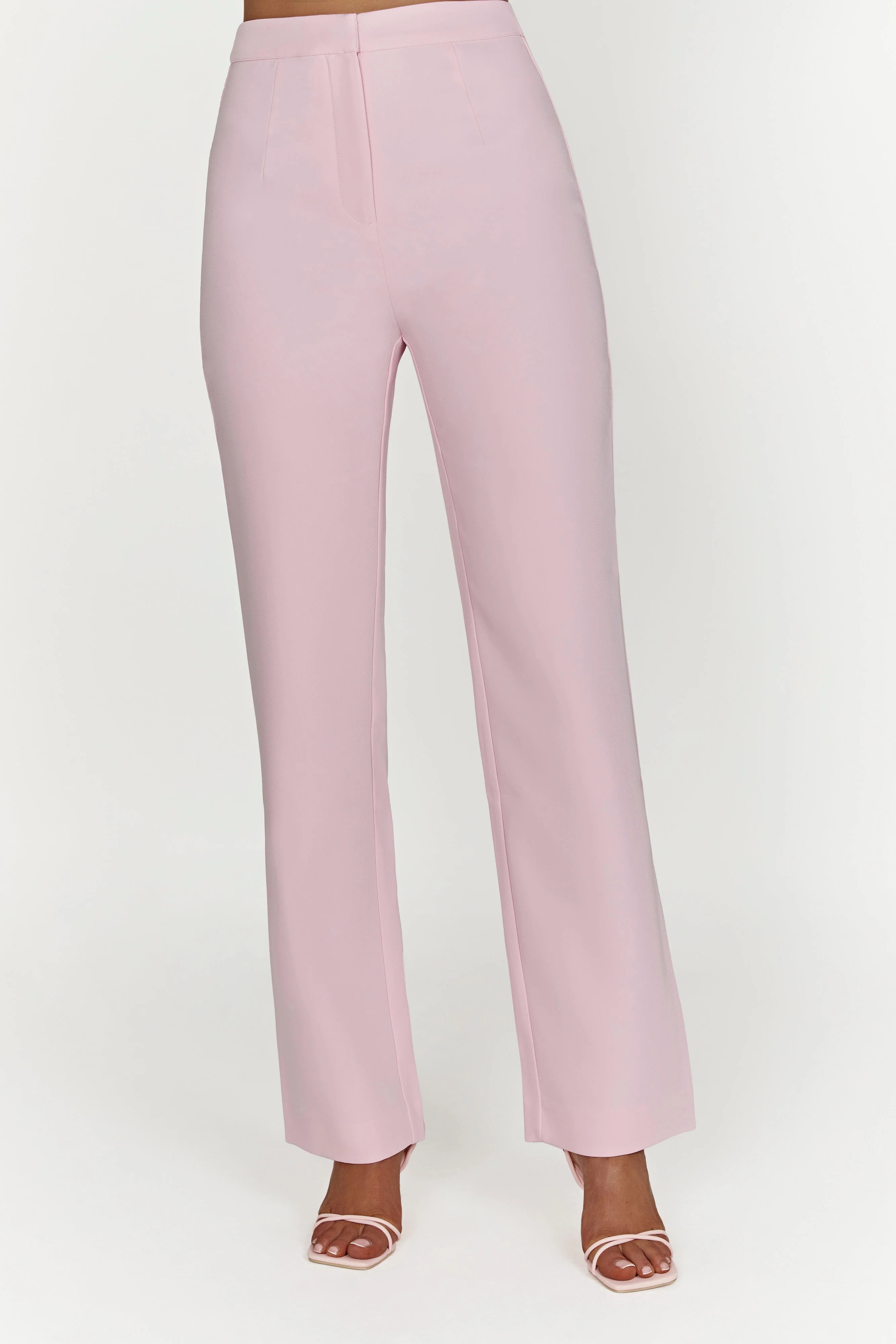 Allanah Straight Leg Pant - Blush Pink | Meshki (APAC)