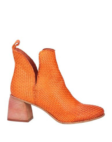 Jp/david Woman Ankle boots Orange Size 6.5 Leather | YOOX (US)