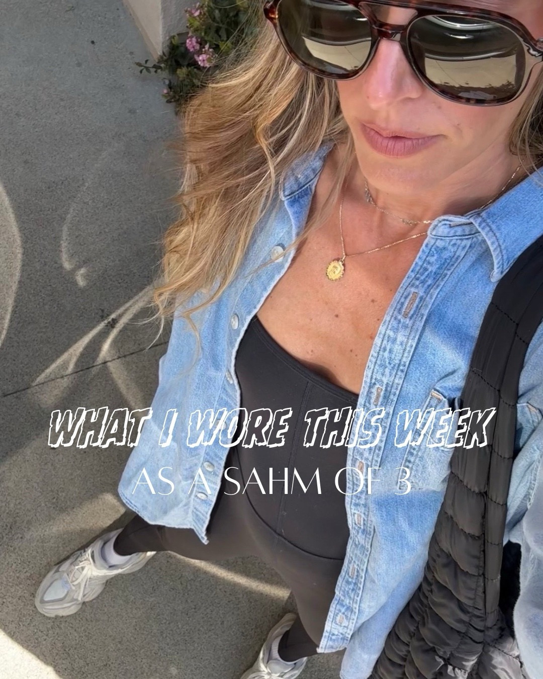 WIW this week as a SAHM of 3 👦🏼👦🏻👧🏼
Always comfy for a lot of running around with the kiddos! 

Aerie, Aritzia, Free People, Amazon, Target, New Balance, outfit of the day, mom outfit, mom style, comfy everyday outfit, school dropoff outfit, baseball mom outfit, sports mom, dance mom outfit, kids activities outfit, athleisure, comfy style, loungewear outfit, black jumpsuit outfit, denim shirt outfit

#LTKmomlife #LTKootd #LTKgrwm