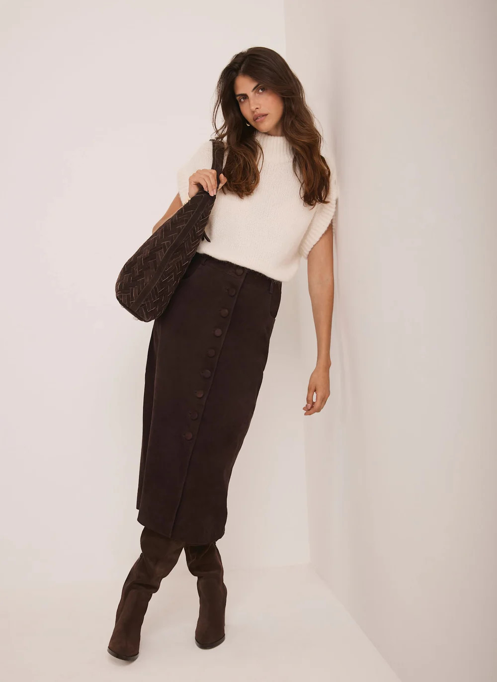 Cream Wool Blend Knit Top | Mint Velvet