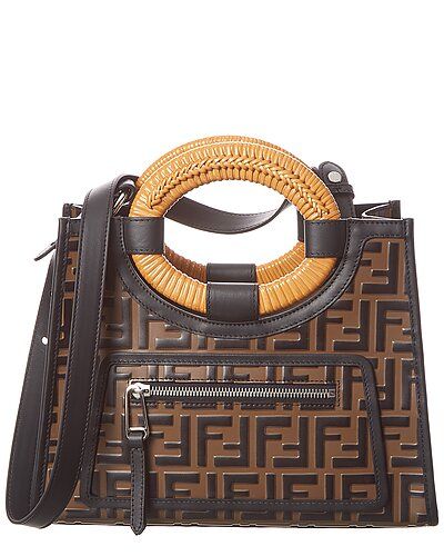 FENDI Runaway FF Small Leather Shopper Tote | Gilt