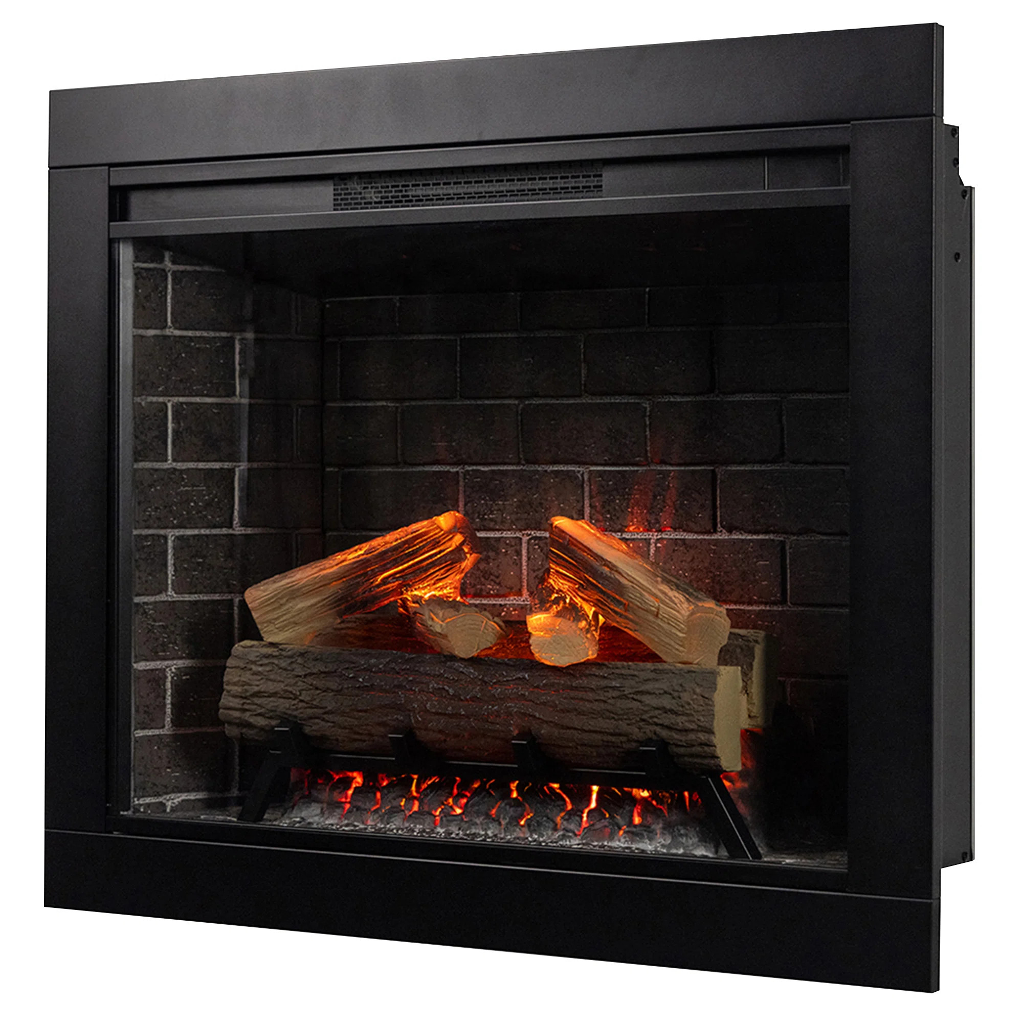 Uptown 33" Infrared Electric Fireplace Insert Heater with Trim Kit, Compatible with Alexa & Google | Wayfair North America