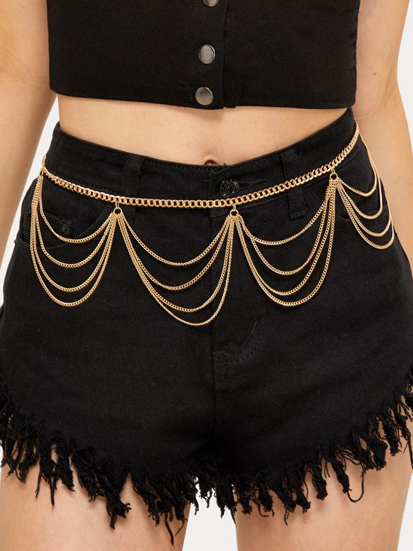 Multi Layered Drape Chain Belt | SHEIN