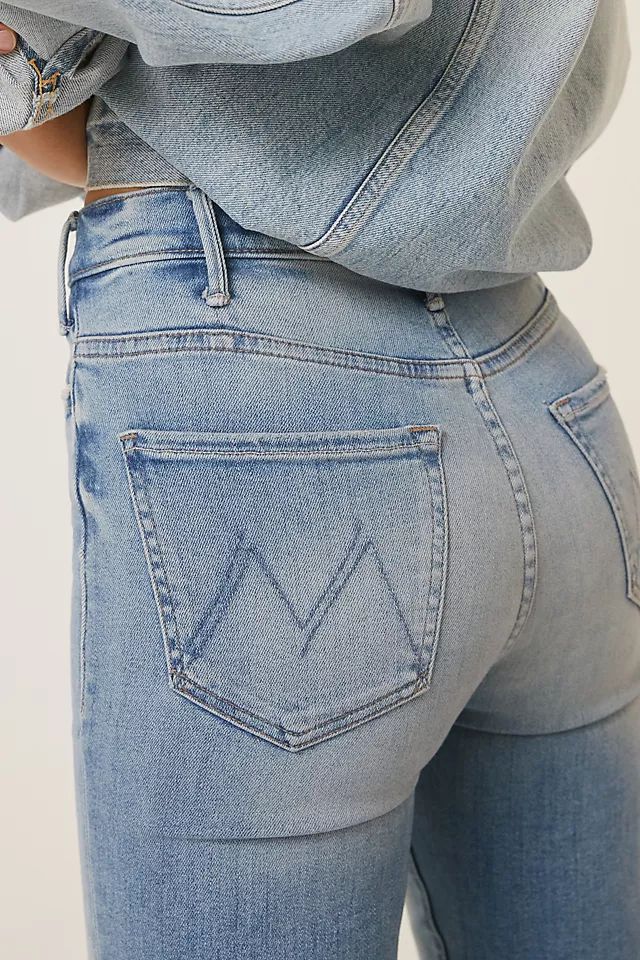 MOTHER The Hustler High-Rise Ankle Fray Crop Jeans | Anthropologie (US)