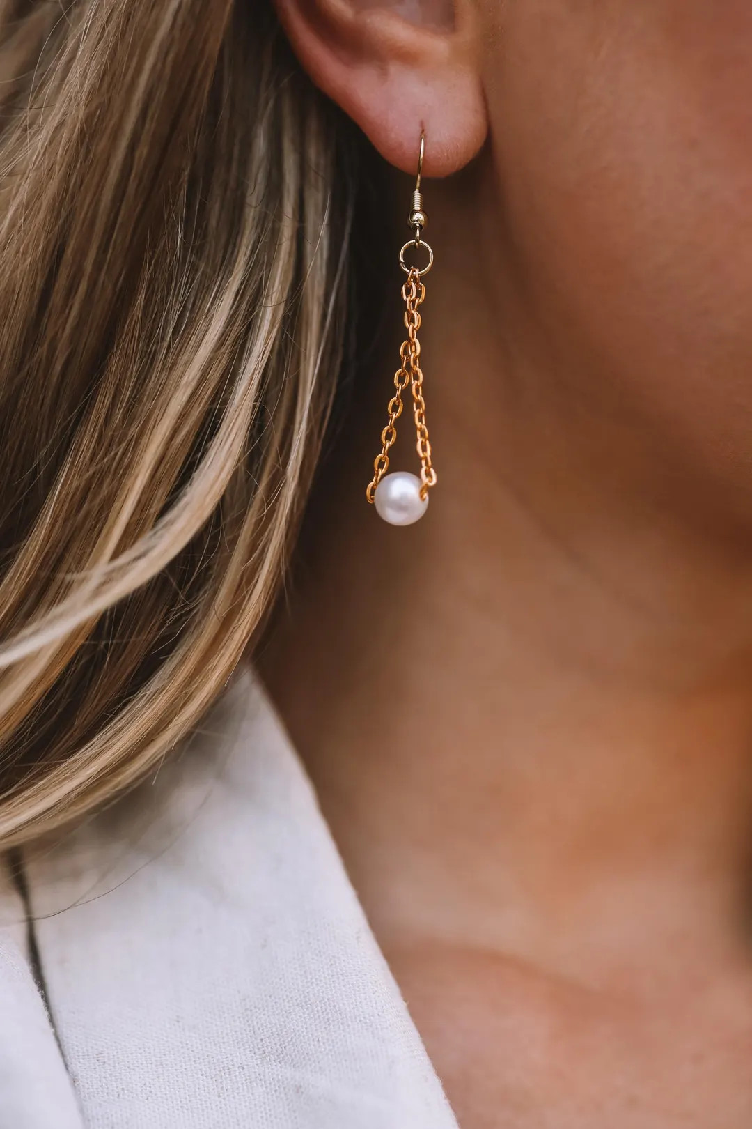 Gold Pearl Drop Earrings, Christian Faith Based Jewelry - Etsy | Etsy (US)