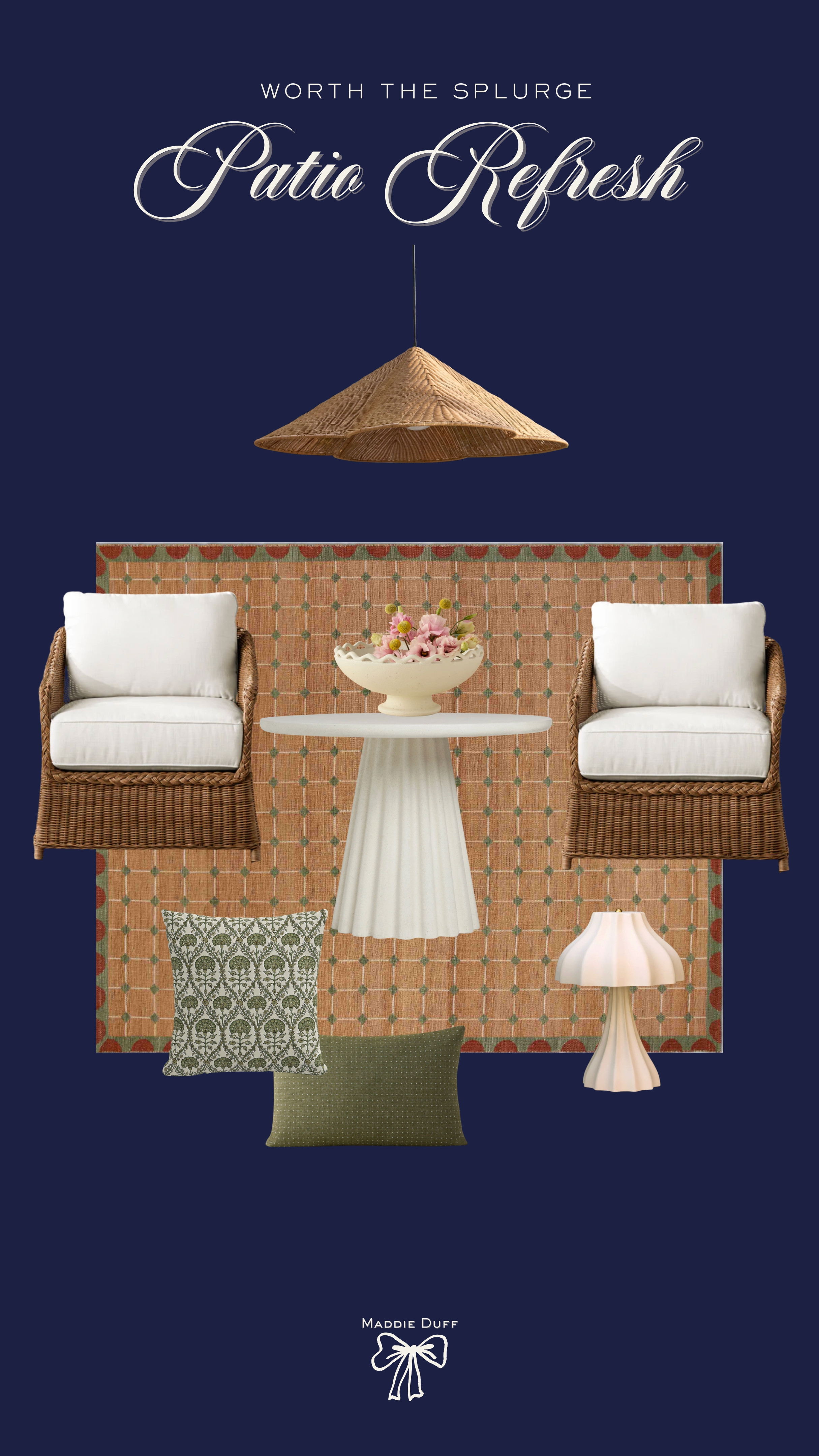 Splurge worthy outdoor patio refresh!


lulu and georgia, spring patio, patio furniture, patio decor 

 #LTKootd #LTKHome