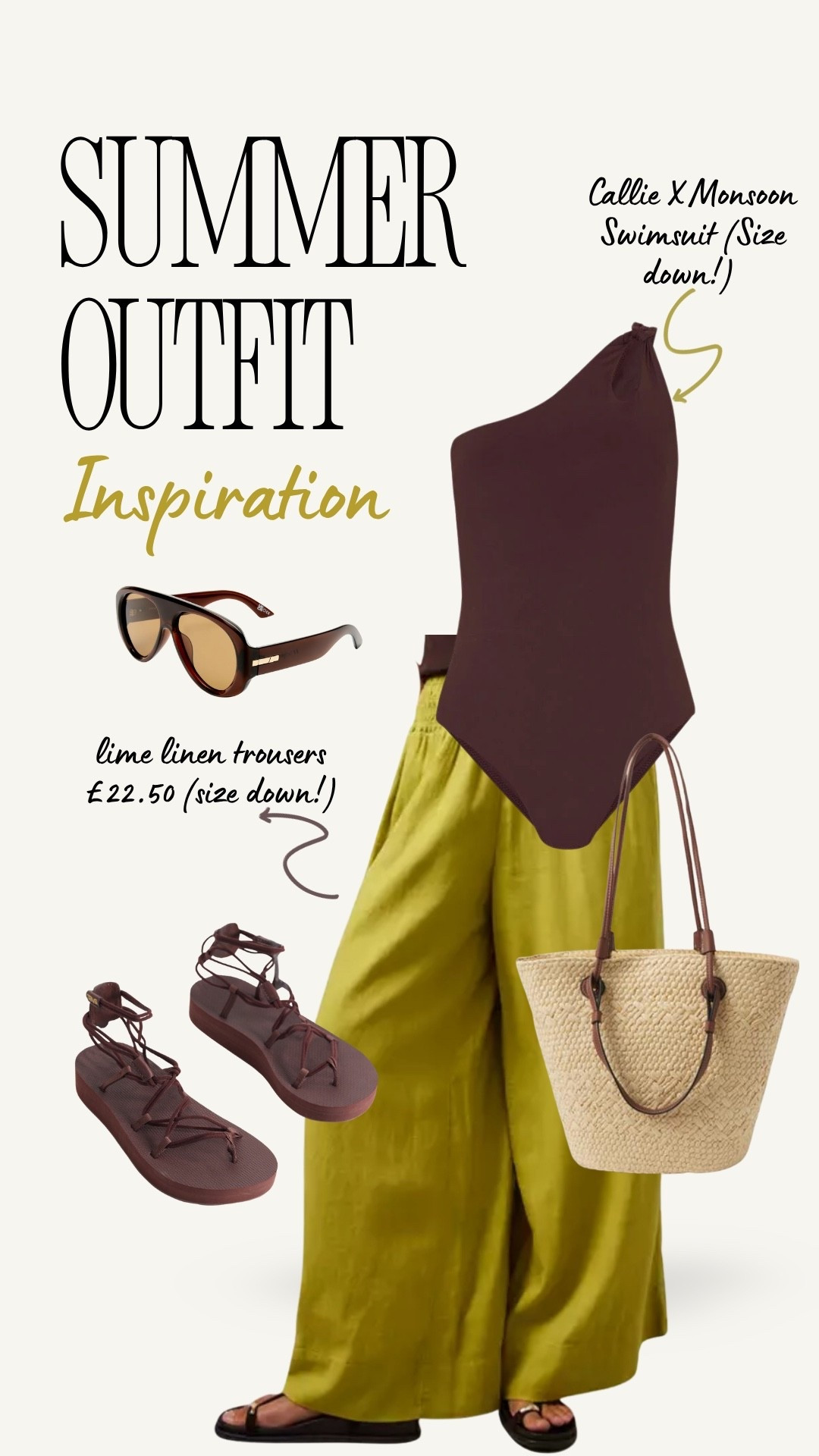 Plus size holiday outfit inspiration 

Swimwear swimming costume linen trousers basket bag sandals

#LTKuk #LTKsummer #LTKplussize