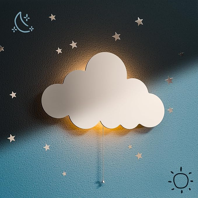 Tip perk Floating Cloud Wall Lamp for Baby Nursery | Cute Floating Cloud Lamp for Kids Bedroom | ... | Amazon (US)