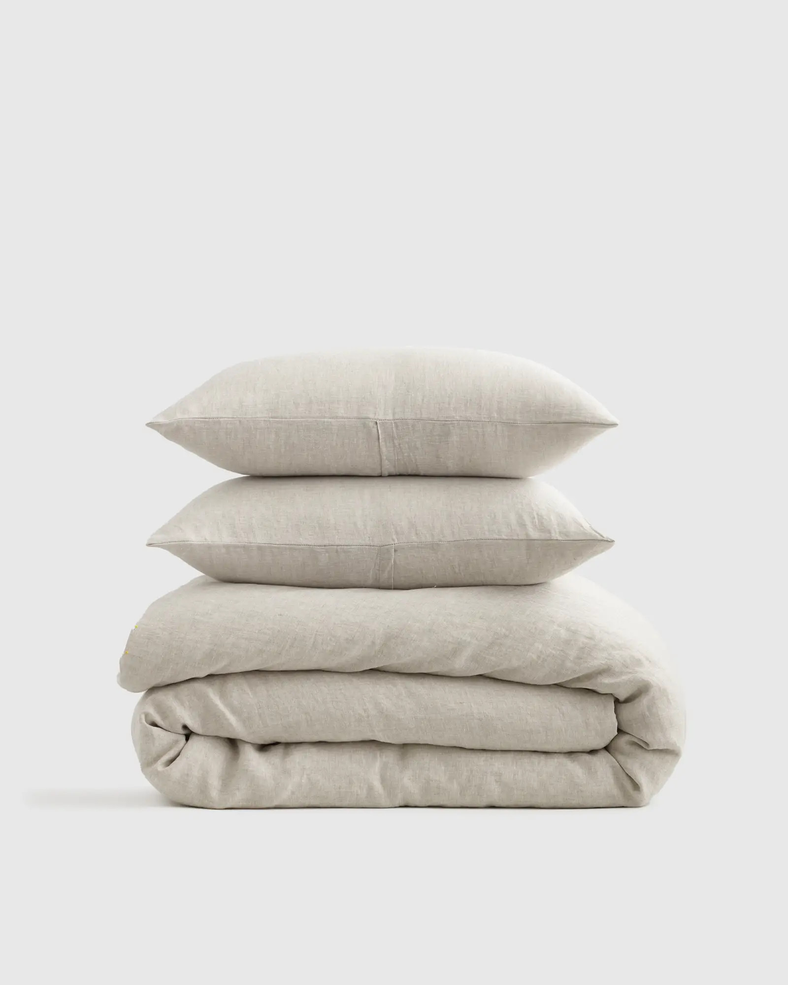 European Linen Duvet Cover Set in Natural Chambray | Quince