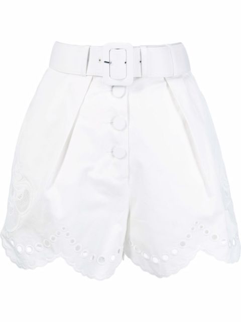 broderie scallop canvas shorts | Farfetch (US)