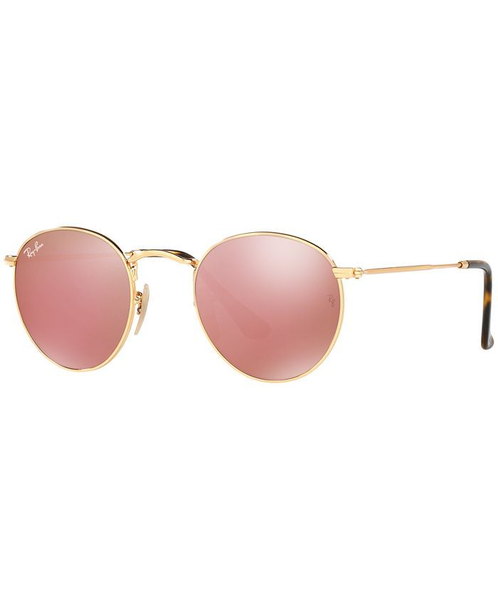 Ray-Ban Sunglasses, RB3447N ROUND FLAT LENSES & Reviews - Sunglasses by Sunglass Hut - Handbags &... | Macys (US)