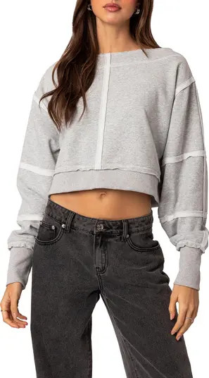 Inside Out Crop Sweatshirt | Nordstrom