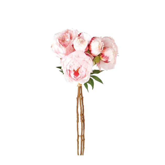 Pink Faux Peony Stems | Cailini Coastal