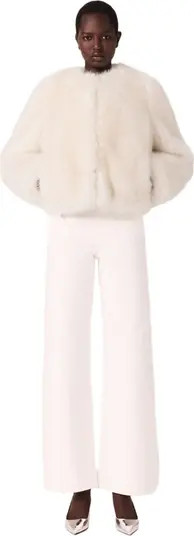 maje Short faux fur jacket | Nordstrom | Nordstrom