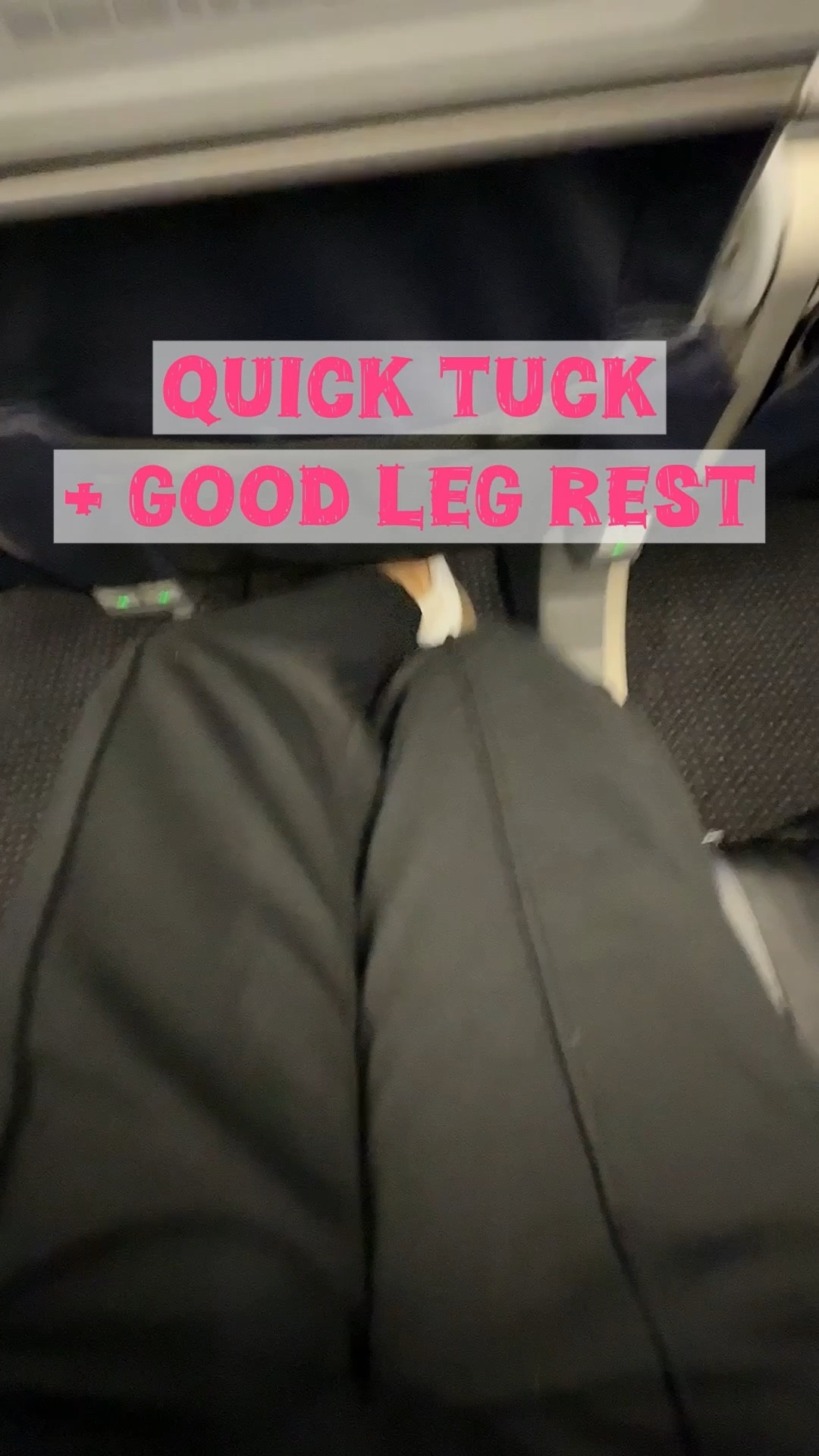 A quick tuck under the legs after take-off makes a nice leg rest {fellow Smurf-legged friends know😉} + bag safe while you sleep 😴 Another reason I love my Beis bag 

#LTKItBag #LTKTravel