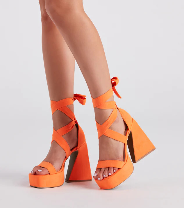 A Little Sassy Platform Block Heels | Windsor Stores
