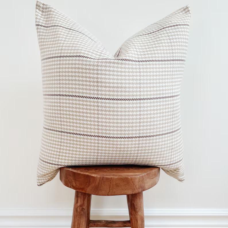 The Harvard L Houndstooth Print L Throw Pillow L Accent Pillow | Etsy | Etsy (US)