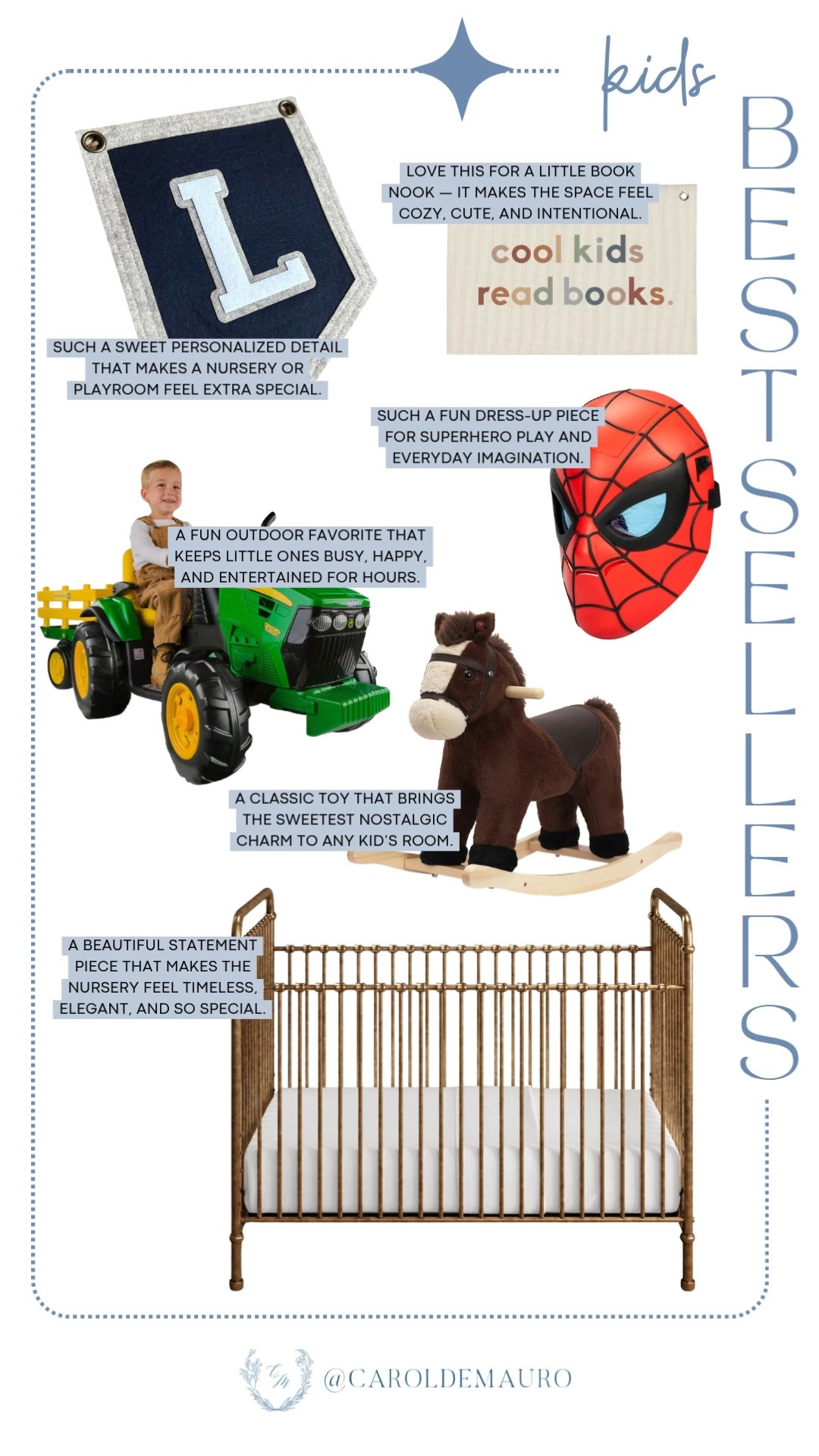 kids finds, weekly bestsellers, follower favorites, nursery decor, kids toys, toy truck, ride on car, spiderman, rocking horse, metal baby crib, custom banner, vintage aesthetic

#LTKHome #LTKKids