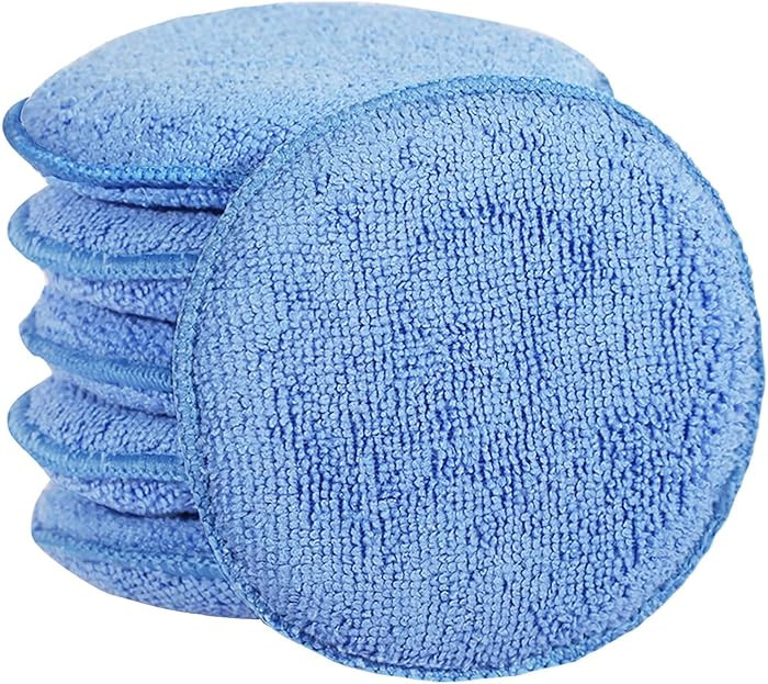 FONAROLL Microfiber Wax Applicator Pads, Car Wax Applicator, Buffing & Detail Polishing Foam Pads... | Amazon (US)