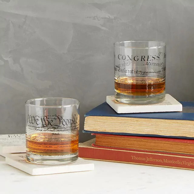 Constitution and Declaration Glasses | UncommonGoods