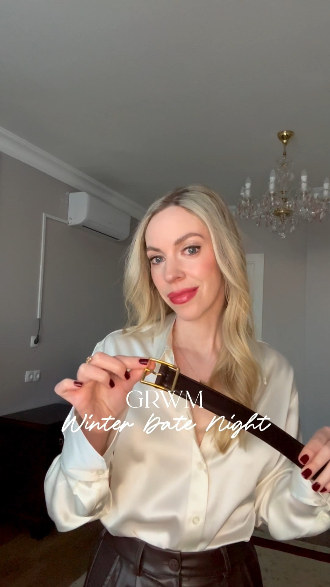 Valentine date night, GRWM date night, silk shirt, faux leather shorts with tights and tall boots, chocolate brown fur coat

#LTKValentine #LTKgrwm #LTKOver40