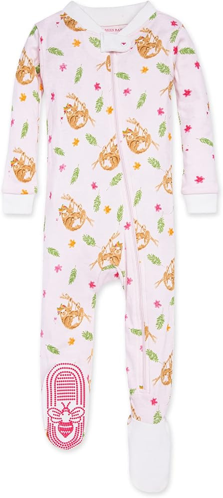 Burt's Bees Baby baby-girls Sleeper Pajamas, Zip Front Non-slip Footed Sleeper Pjs, 100% Organic ... | Amazon (US)