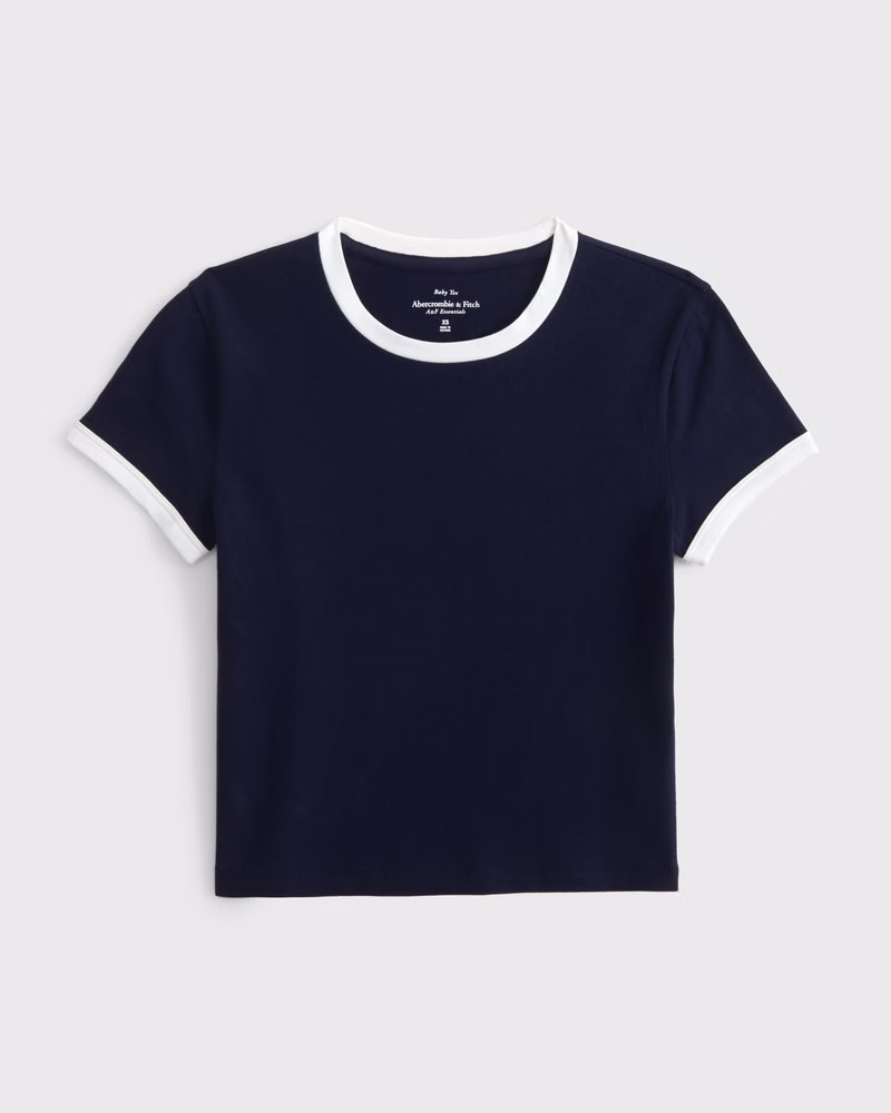Women's Essential Baby Tee | Women's Tops | Abercrombie.com | Abercrombie & Fitch (US)