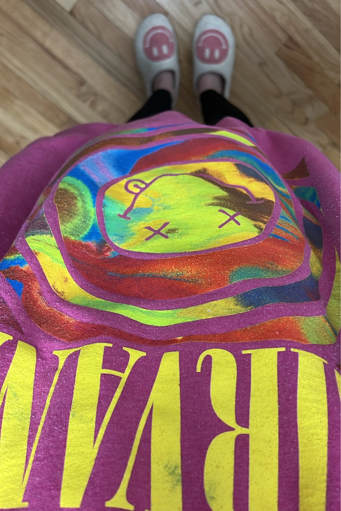 Smiles all around 😋 oversized Nirvana graphic sweatshirt & slippers 

#LTKsalealert #LTKFind #LTKstyletip