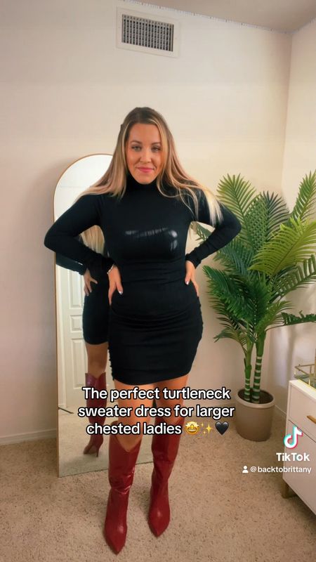 Turtleneck ruched sweater dress for larger chest code: ttBRITTANY 

Fuller bust fashion
Fuller bust fashion style
Fall fashion
Fall dresses

#LTKSeasonal #LTKsalealert #LTKCyberWeek