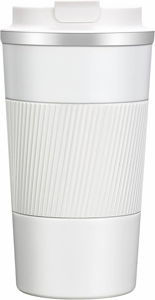 Coffee Travel Mug,14OZ Double Walled Insulated Vacuum Coffee Tumbler With Leakproof Flip Insulate... | Amazon (US)