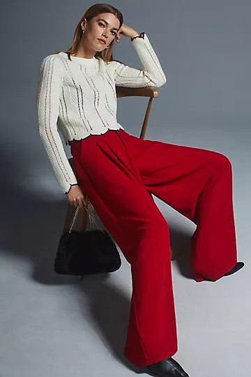 English Factory Pointelle Sweater | Anthropologie (US)