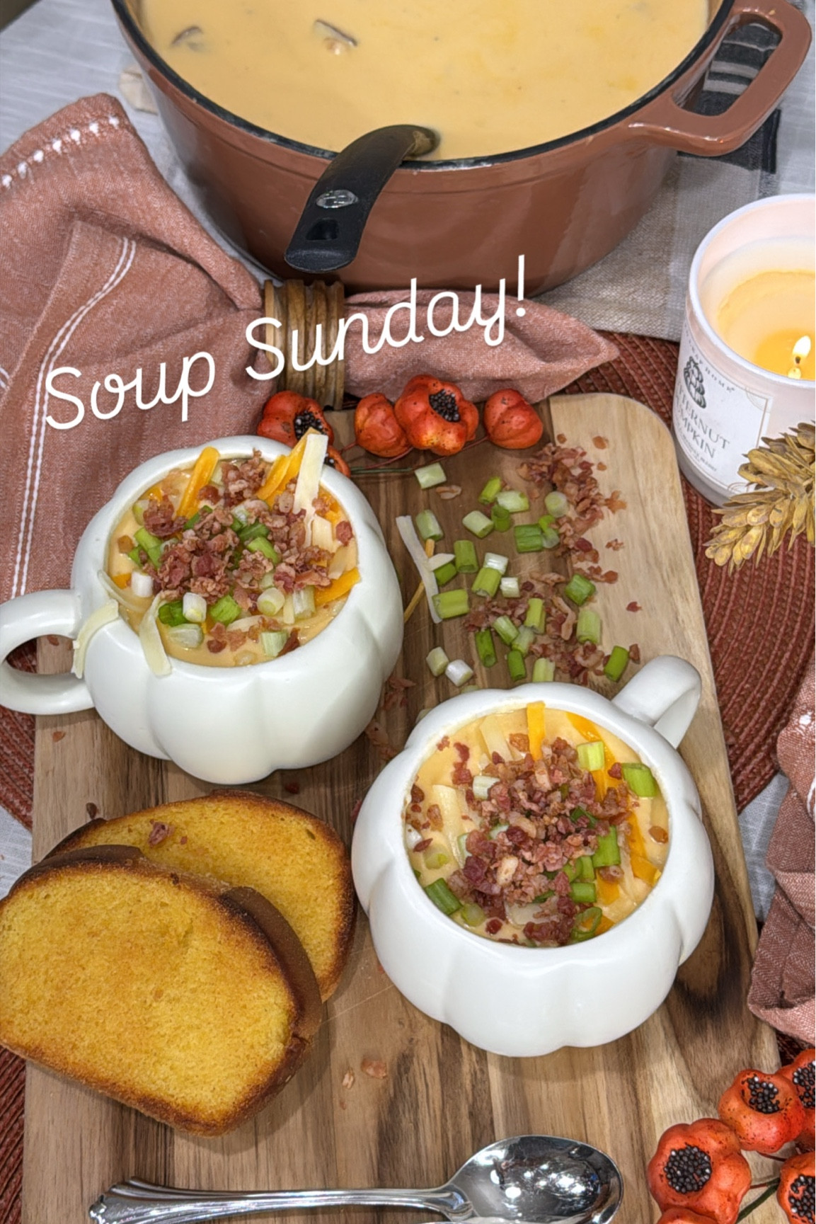 Soup Sunday

Cast iron Dutch oven, hearth & hand, pumpkin mugs, white pumpkin mugs, fall decor, fall home decor, fall kitchen, fall tablescape, fall candle

#LTKSeasonal #LTKFallSale #LTKHome