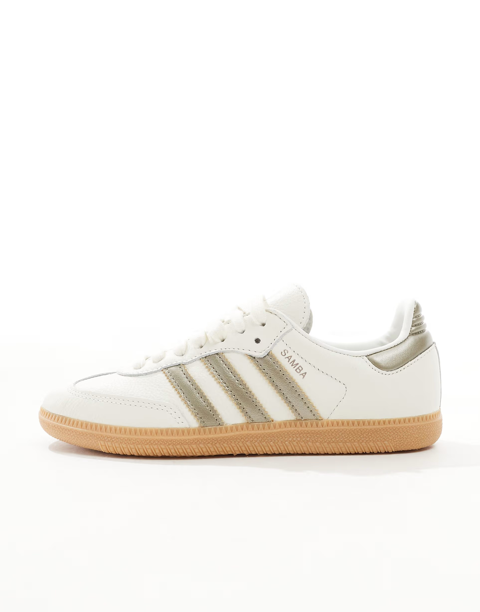adidas Originals Samba trainers in off white and gold | ASOS (Global)