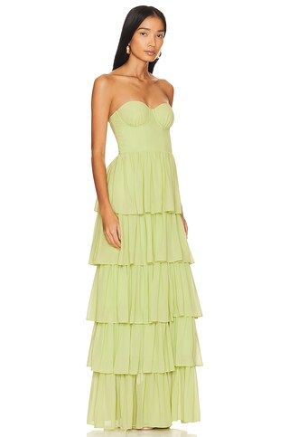 Lovers and Friends Hattie Gown in Green from Revolve.com | Revolve Clothing (Global)